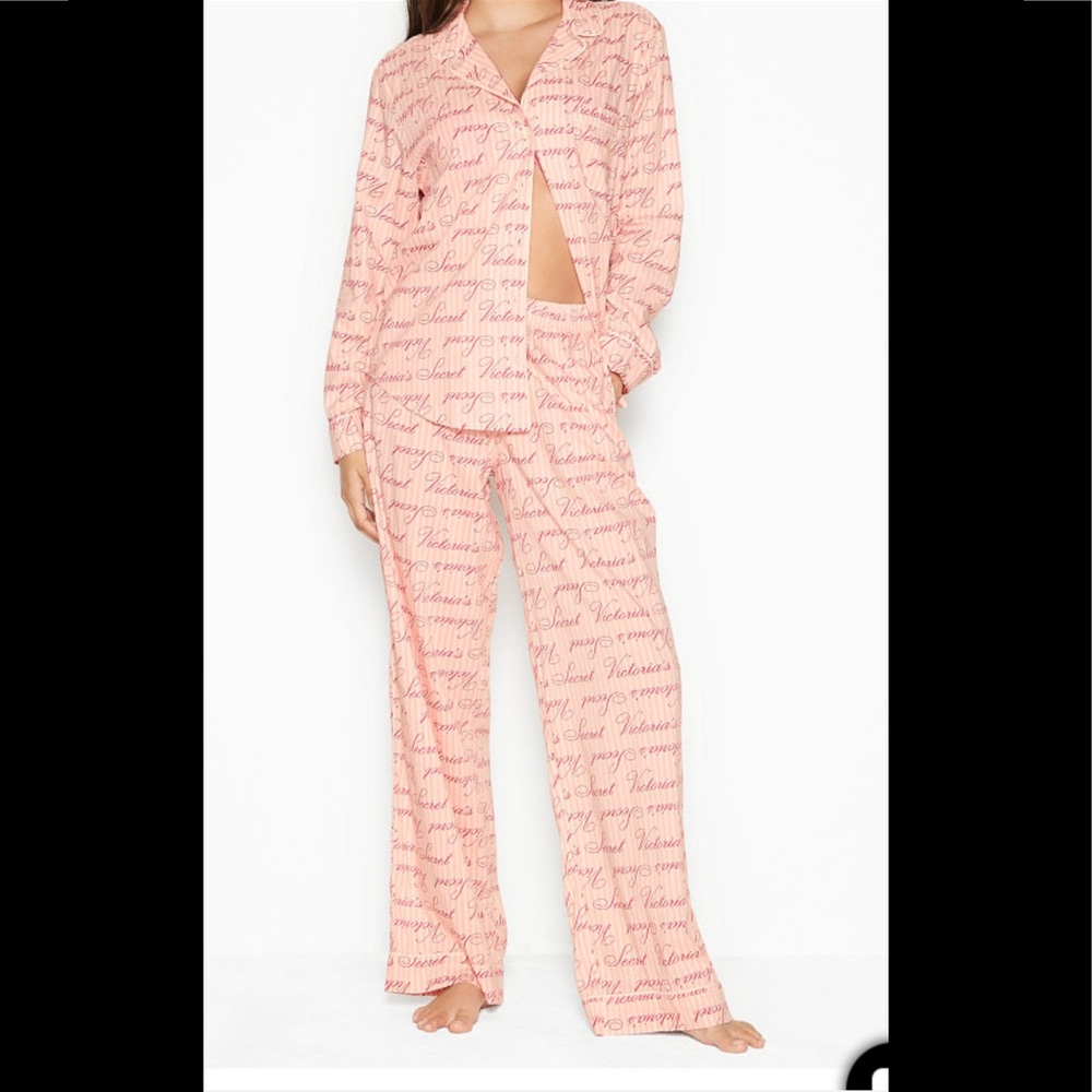 Victoria’s Secret Cotton Long Pajamas Set NWT
